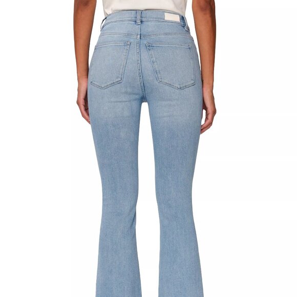 DL1961 Bridget Boot High Rise Instasculpt Crop Flare Jeans in Light Blue Size 30 - Picture 3 of 7